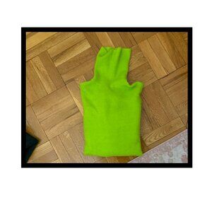 Zara Size XL Lime Green Turtleneck Sweater